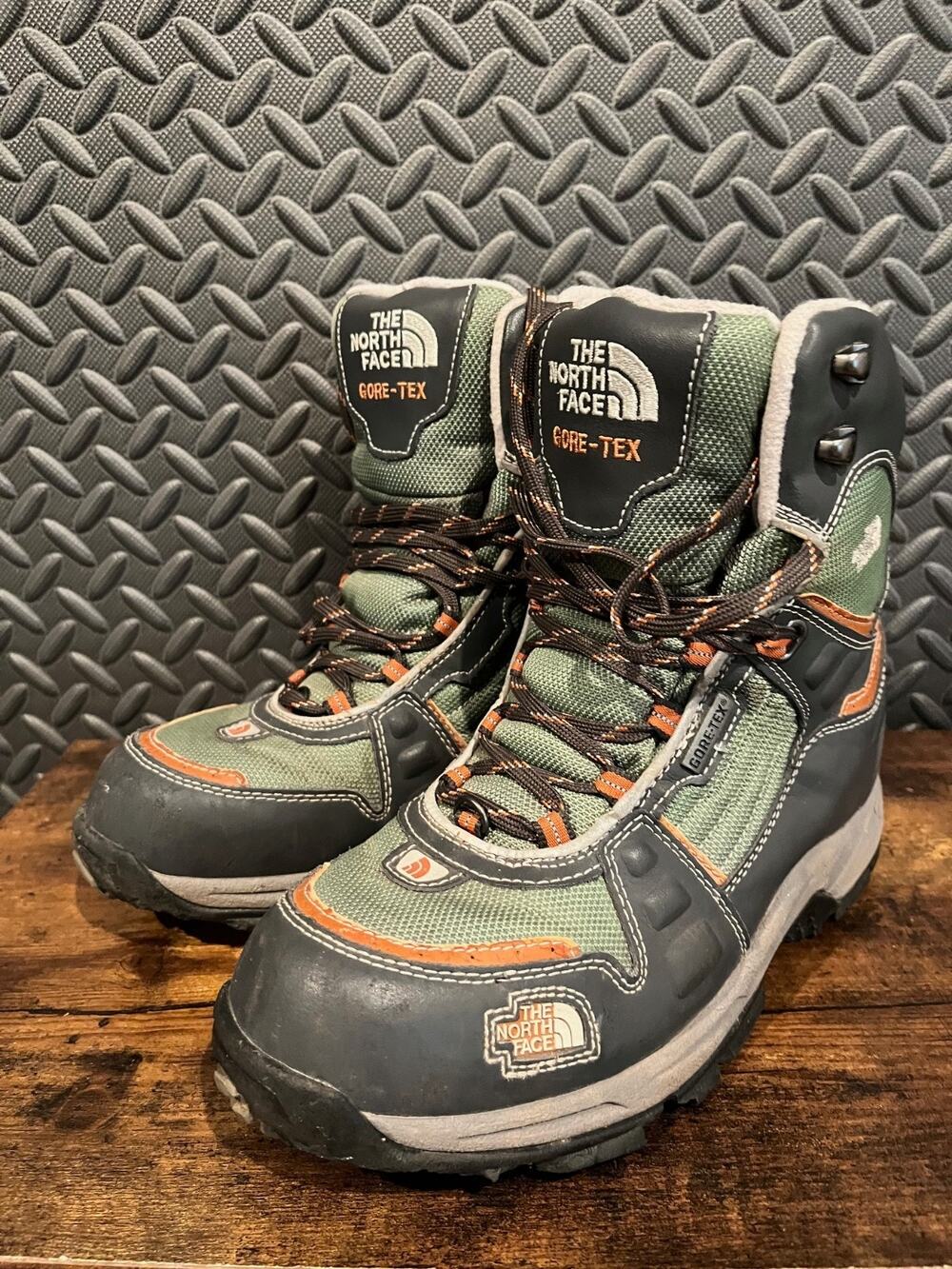 The North Face Gore Tex Lifty 400 GTX Hiking Boots Dark Green Black Men's Sz 8.5